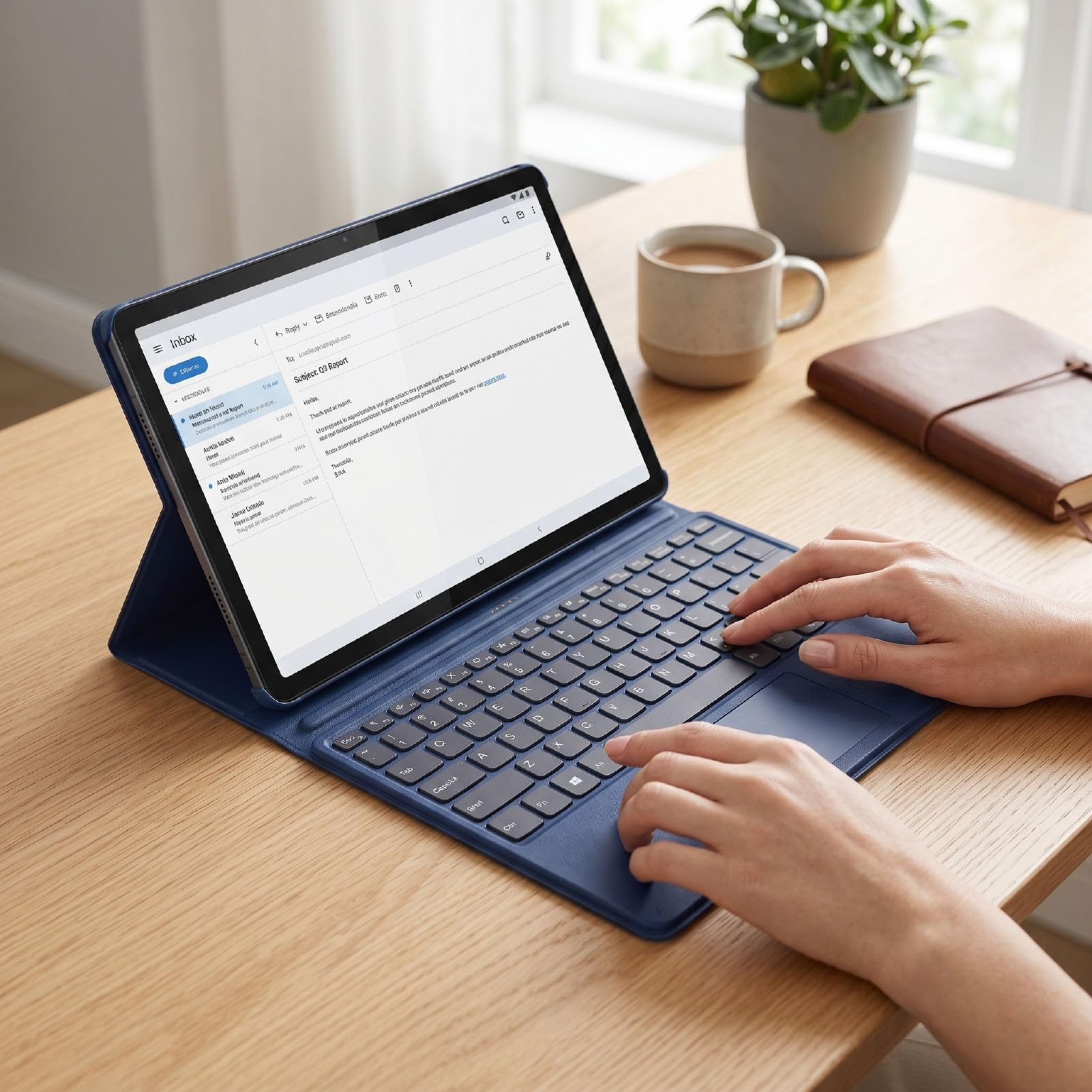 XUMIUZIY Magnetyczna Obudowa Klawiatury dla IdeaPad Duet 3i Gen 8, Pokrowiec na Touchpad ze Skóry PU z obsługą Gestów Wielodotykowych, Podstawa Ochronna Plug and Play.