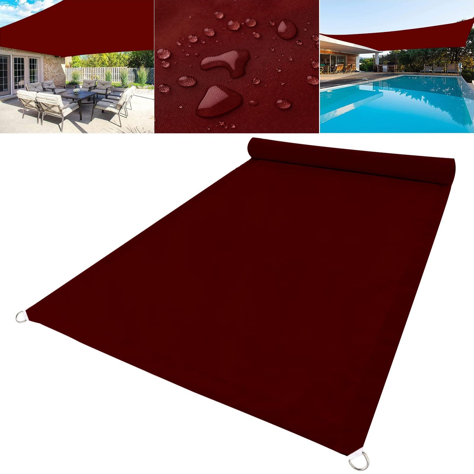 Filet d'ombrage terrasse étanche protégeant de la pluie et du soleil