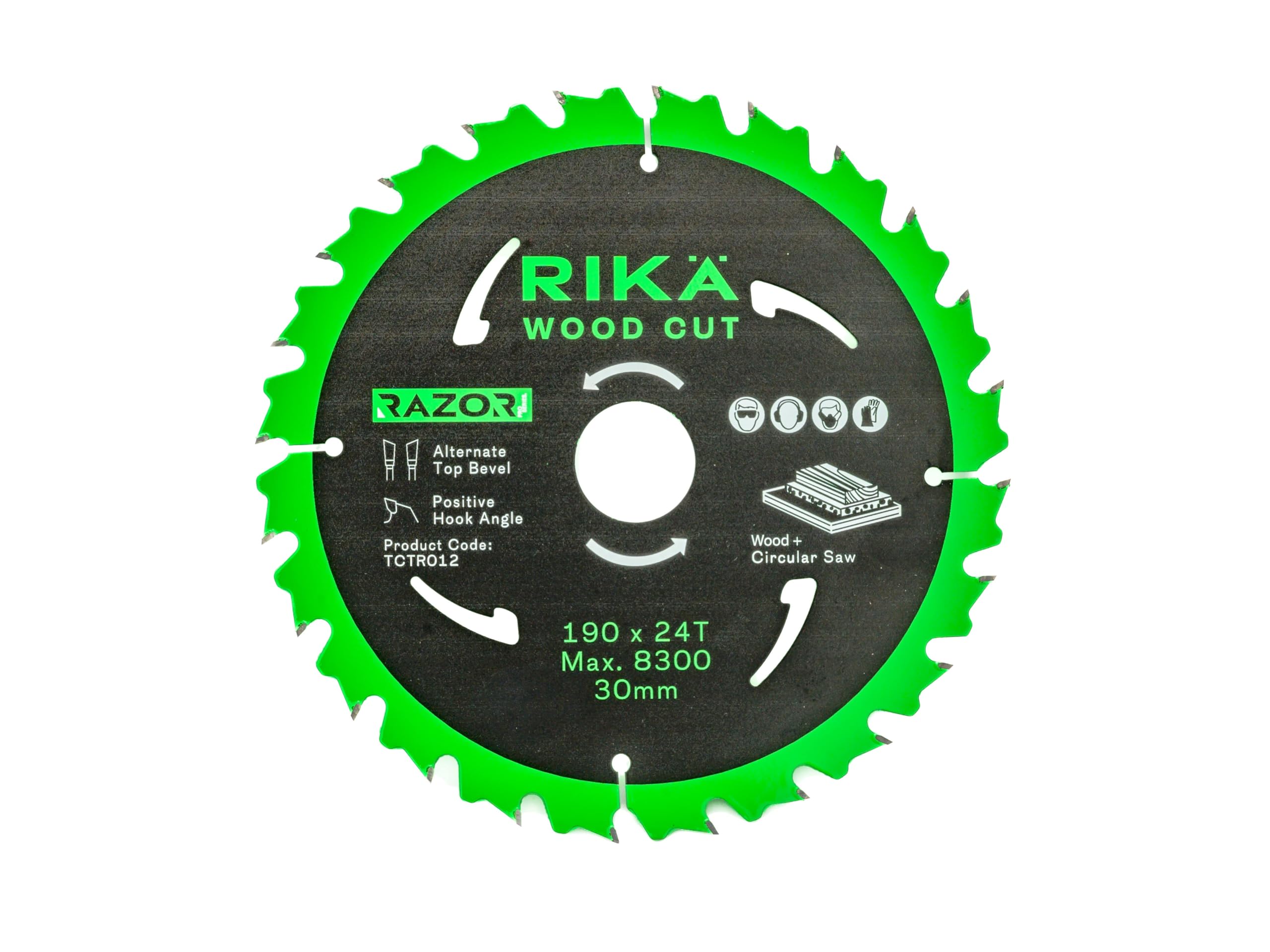 Rikä TCTR012 Razor Pro TCT Circular Saw Blade 190mm x 24T x 30mm