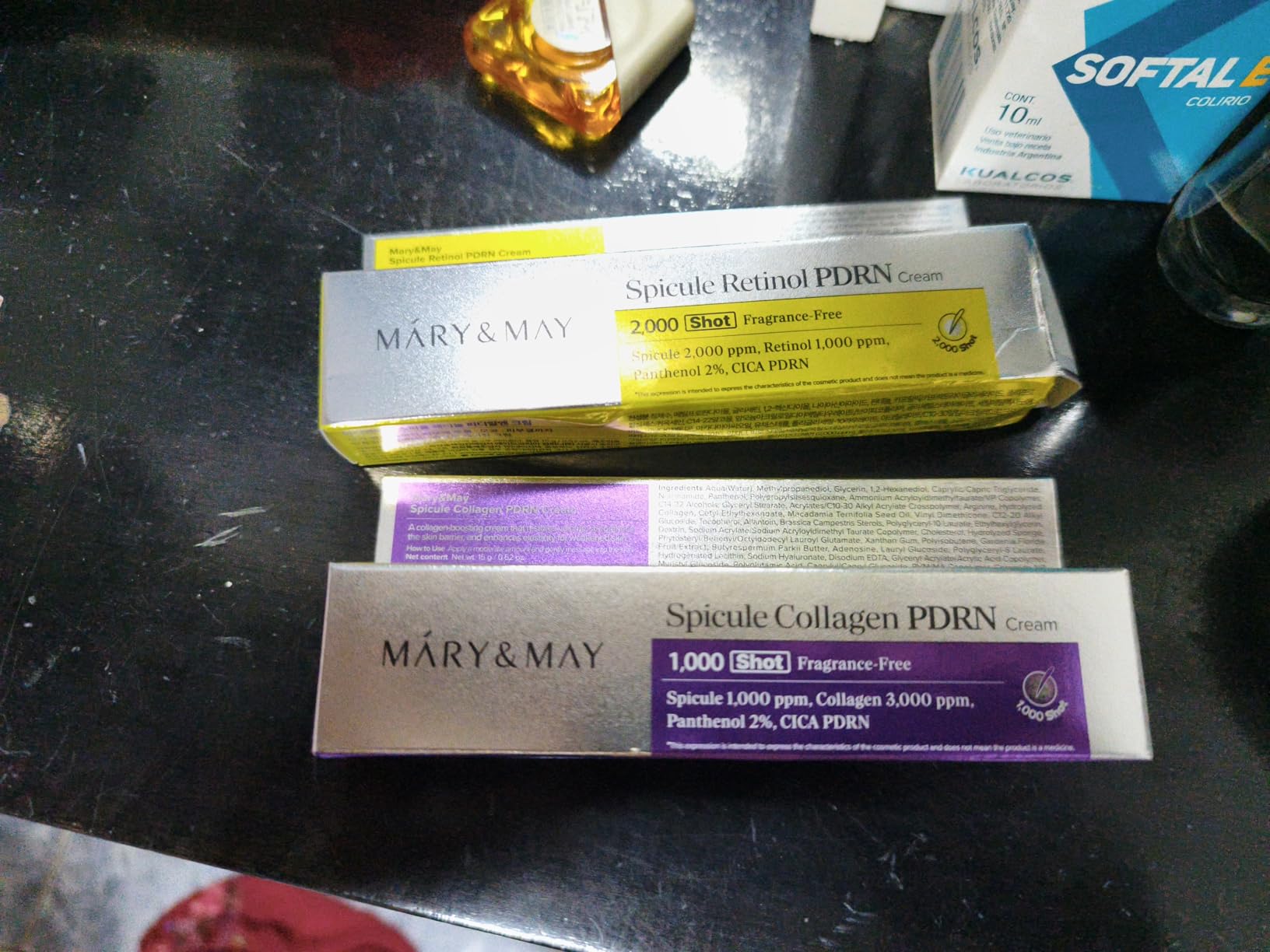 Mary&May Spicule Retinol PDRN Cream - Korean Face Moisturizer with Marine Spicules & Nano Liposome Retinol - Pore Texture Firming Treatment, Ceramide Panthenol for Sensitive Skin, 15g / 0.5 oz