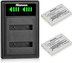 Hisewen EN-EL5 Battery (Pack of 2) and Charger for Nikon Coolpix P520, P530, P510, P100, P500, P5100, P5000, P6000, P90, P80