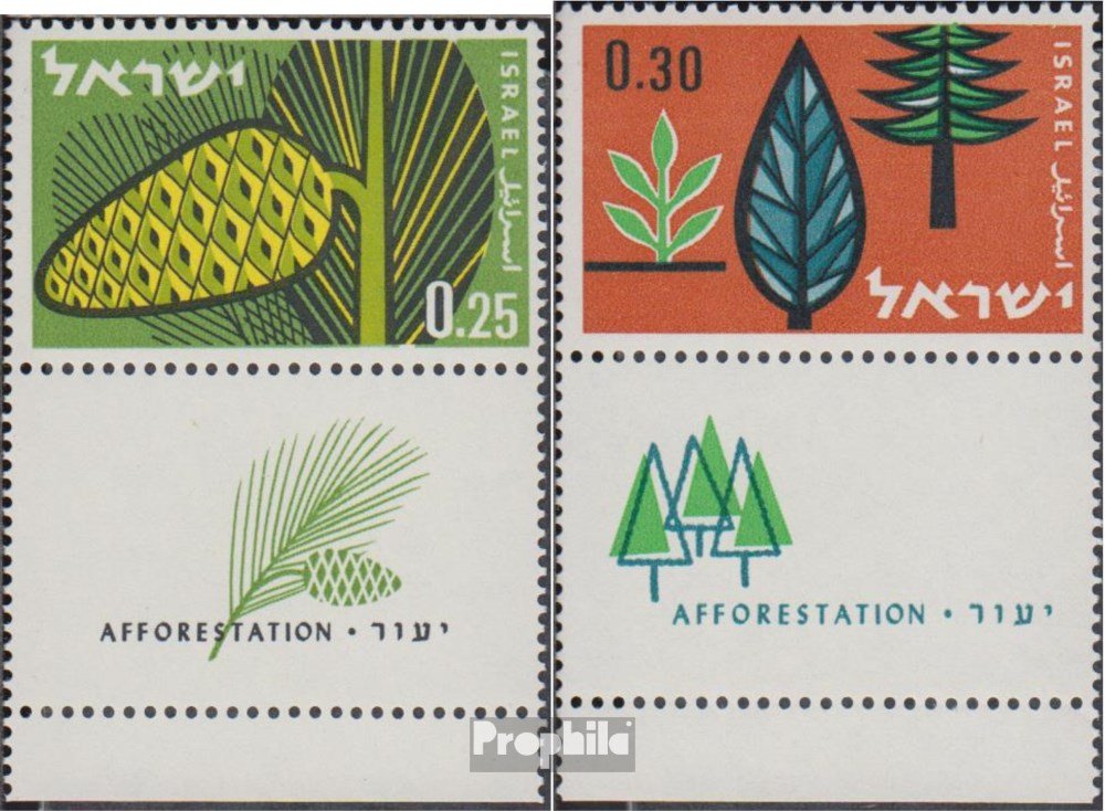 Prophila Collection israël 398-400, 401-402 avec Tab (complète.Edition.) Neuf avec Gomme Originale ** MNH 1967 Année de Tourisme, Balfour (Timbres pour Les collectionneurs