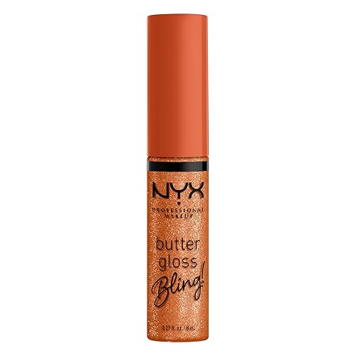 Miniatura 48 de NYX PROFESSIONAL MAKEUP Butter Gloss - Brillo de labios no pegajoso, tono marrón achocolatado (Ginger Snap)