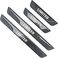 Vista 7 de Kit de protector de umbral de puerta inoxidable para Subaru Crosstrek Impreza WRX Limited 2023 (texto limitado negro)