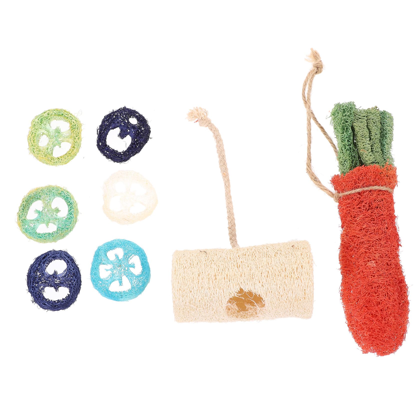 Hohopeti Et Jouets pour Hamsters en Tube Matériau Naturel Petits Jouets Molaires Recherche De Nourriture Soins À Mâcher Couleur Aléatoire