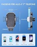 Mohard Support Telephone Voiture, [Jamais de Chute] Ultra Robuste Porte Telephone Voiture Orientable à 360°, Accroche Téléphone Voiture Ventouse Ensembles d'Intérieurs pour 4-7" Smartphones - 7