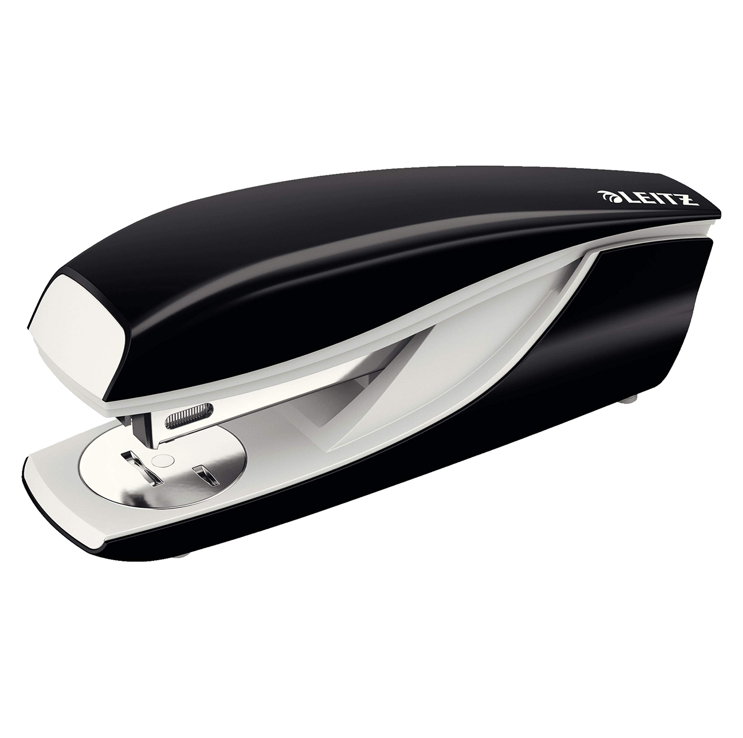 Leitz NeXXt Locher, 30 Blatt, Metall, Anschlagschiene mit Formatangaben, schwarz, WOW, 50081095 (Locher + Heftgerät)