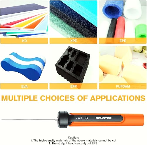 Miniatura 5 de Kit de cortador de espuma eléctrica de alambre caliente 4 en 1, herramienta de corte de espuma de poliestireno de 15 W6 V con funda, kit de