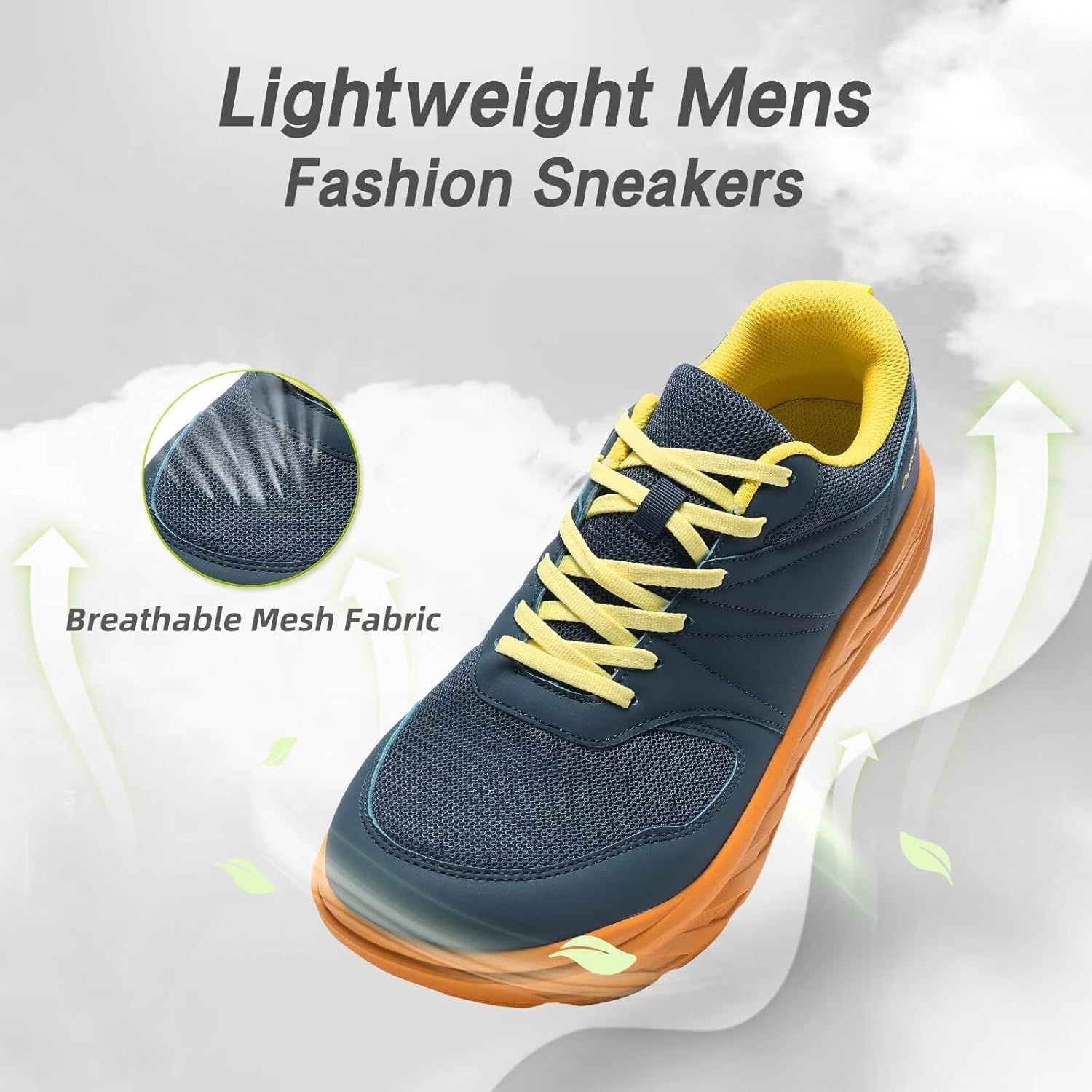 OrthoComfoot Men's Orthopedic Diabetic Wide Walking Shoes: Comfortable Arch Support Plantar Fasciitis Sports Running Sneakers, Casual Swollen Bunion Work Tennis Shoes for Foot and Heel Pain Relief - Image 7