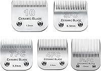Vista 19 de 2 paquetes de cuchillas de repuesto para cortapelos de perros #40 - Compatibles con Andis/Wahl/Oster, cuchilla desmontable de cerámica y acero