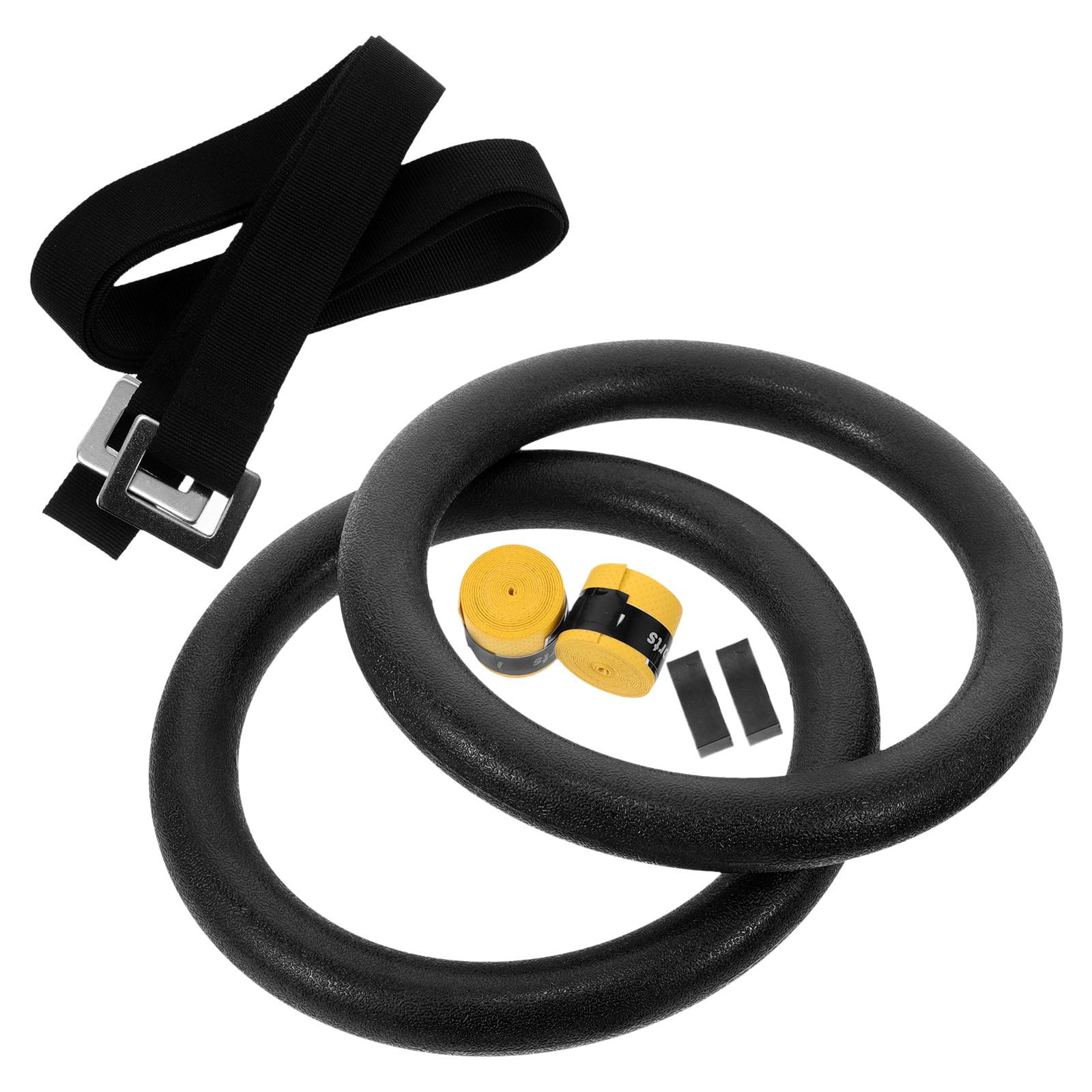 ifundom Anillos con Capacidad de Carga de 250kg de Gimnasia Ajustables Material Abs Resistente para Fortalecer Abdomen y Fuerza para Entrenamiento en Interiores y Exteriores