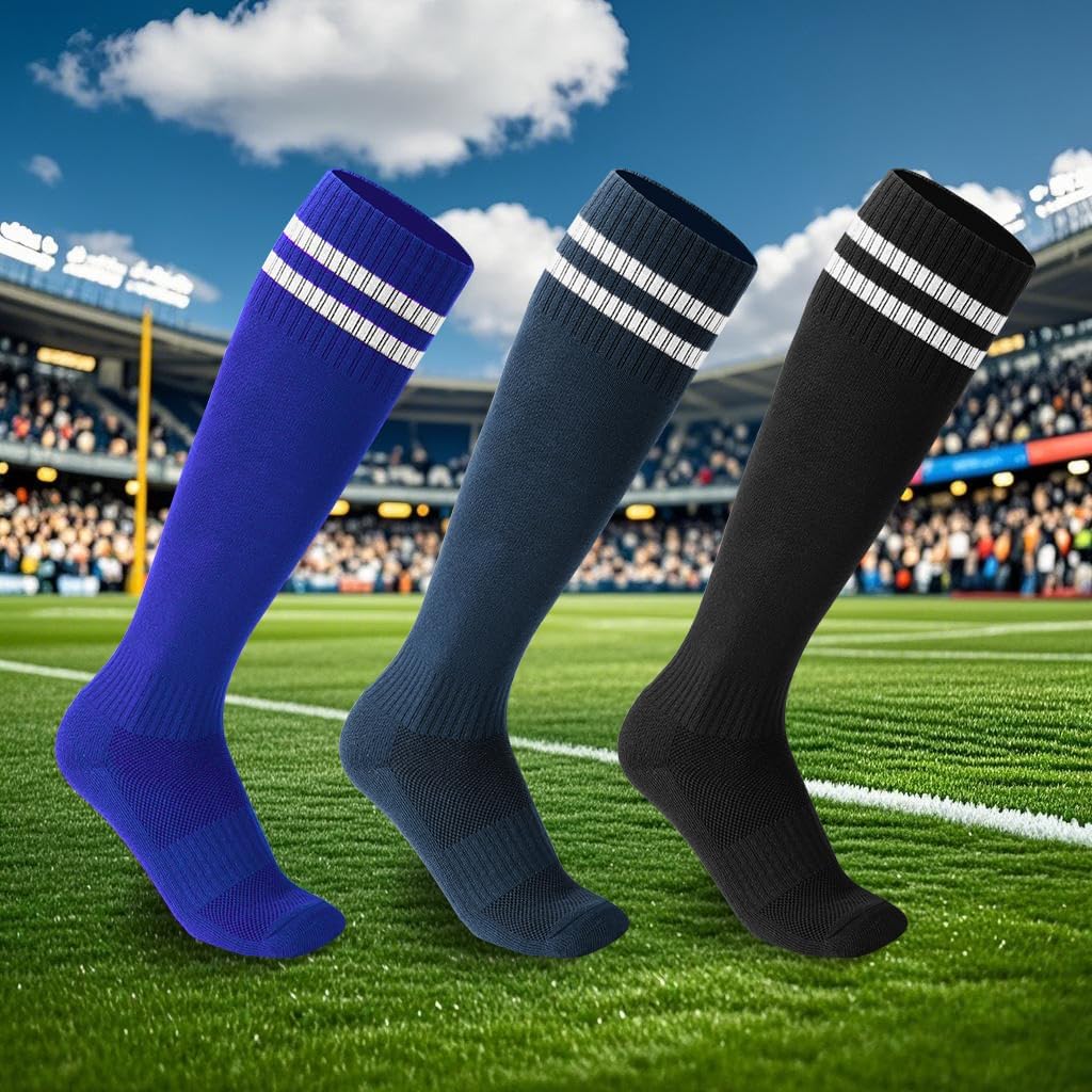 SANSTHS Youth Baseball Socks and Belt Combo Toddler Kids Softball Sock and Belt for Boys Men(2 Pairs of Socks & 1 Belt) - Image 5