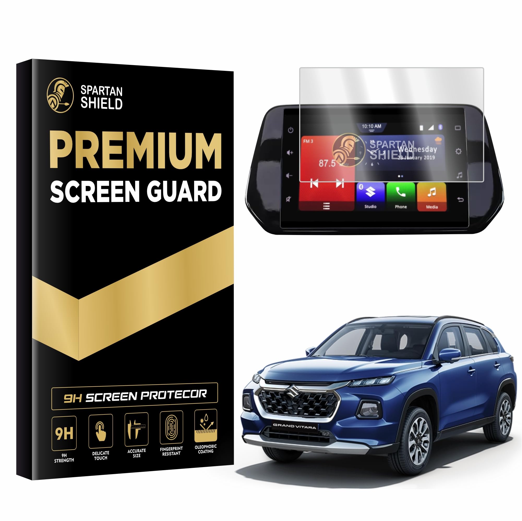 Spartan Shield 9H Touch Screen Guard for Maruti Suzuki GRAND VITARA 2022 DELTA 7 INCH || GPS Music Infotainment System Protector || Car Audio Display Accessories [Not Tempered Glass] (7Inch) (B0BMXVMNC3) Amazon Price History, Amazon Price Tracker
