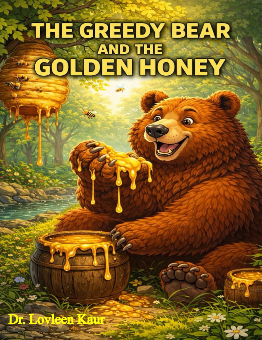 The Greedy Bear and the Golden Honey: A Sweet Forest Moral Story for Kids About Greed, Sharing and Kindness: 2 (Greed Stories for Kids, Volume 1: ... About Sharing, Kindness and Good Values)