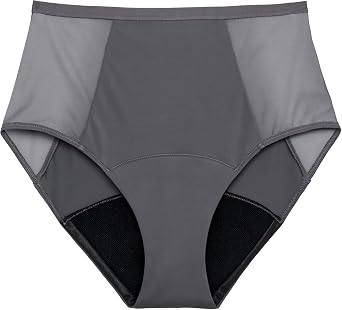 THINX Period Underwear, Comfort-Stretch Hi-Waist, Holds Up to 12 Regular Tampons, Period Panties, All-Day Absorbency Menstrual Underwear for Women, Leakproof & Reusable, Hazelnut M