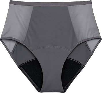 Thinx Period Underwear, Comfort-Stretch Hi-Waist, Holds Up to 12 Regular Tampons, Period Panties, All-Day Absorbency Menstrual Underwear for Women, Leakproof & Reusable, Hazelnut M