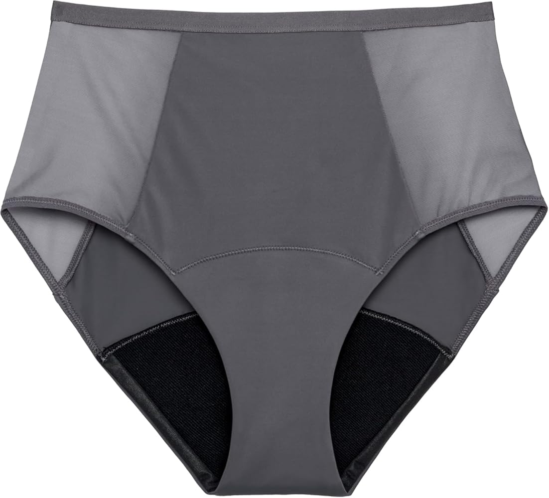 Amazon.com: Thinx Ropa interior de per?odo, c?moda cintura alta el?stica,  soporta hasta 12 tampones regulares*, bragas de per?odo, ropa interior  menstrual de absorci?n durante todo el d?a para mujer, a prueba de :