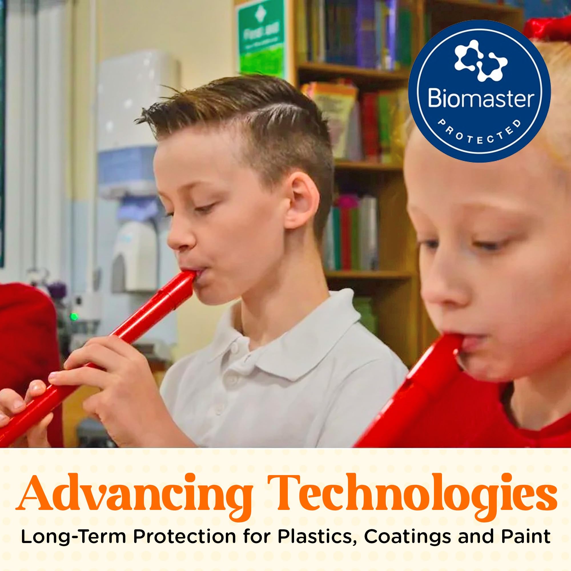 PCORDER pInstrument pCorder Plastikowy rejestrator sopranowy z kartonowym etui, doskonały standard dźwięku i łatwy do czyszczenia, instrument do nagrywania muzyki dla początkujących, czerwony
