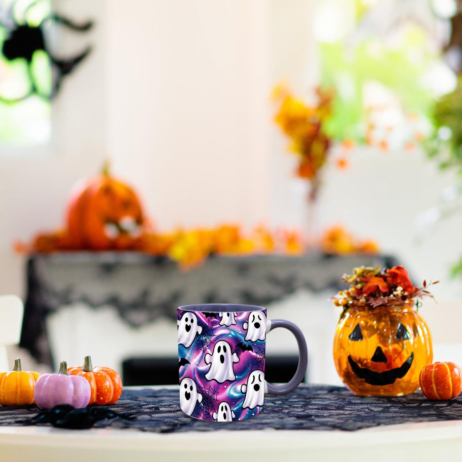 Amazon.co.jp: ハロウィン用セラミックカップ、3D効果マグカップ