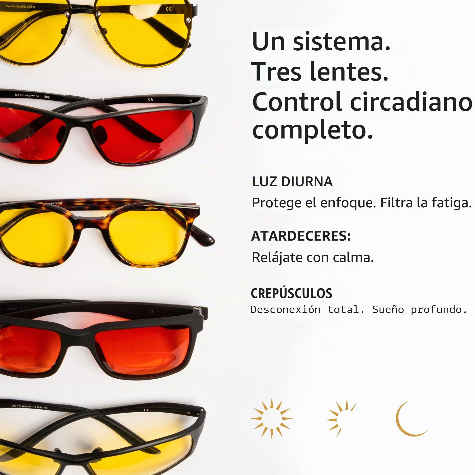 TrueDark by Dave Asprey | Daylights Elite | Gafas de luz azul para mujeres y hombres, lentes amarillas bloquean el 75% de la luz azul para uso intenso de pantalla diurna