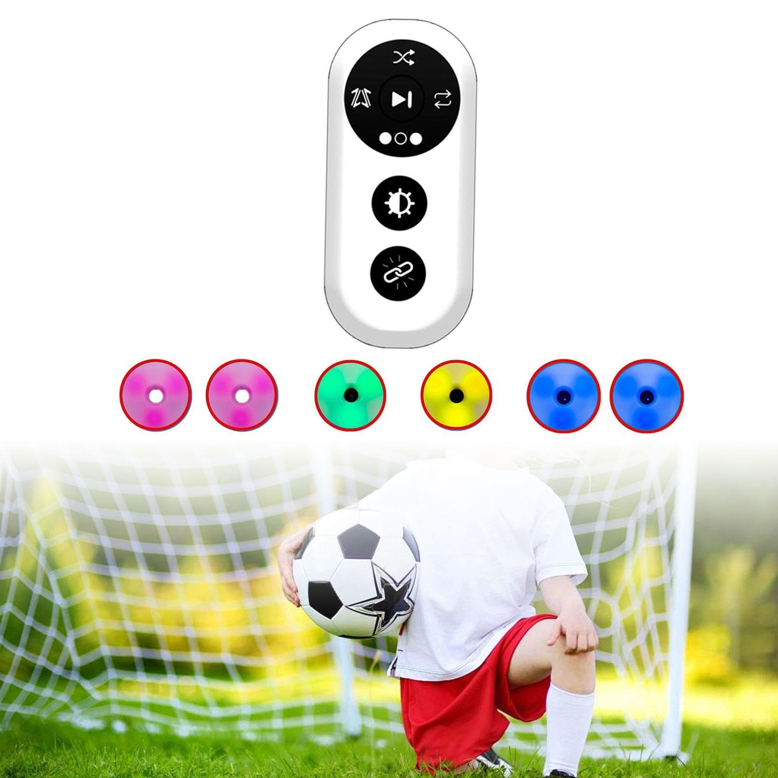 Luci di Reazione per Allenamento, 6 Colori, 4 modalità di Controllo Ricarica, Lampada di Allenamento per Scherma, Pallacanestro e Calcio