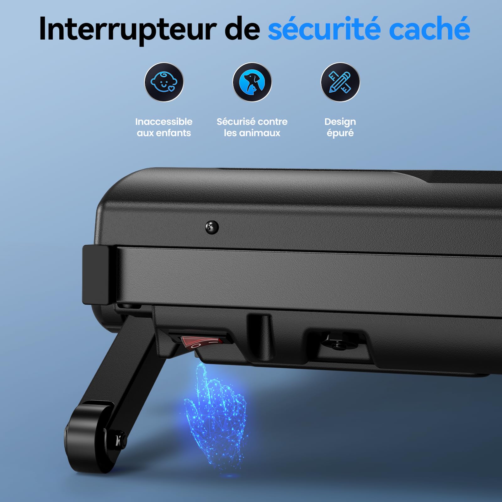 Tapis de Course Walking Pad avec Pente 12% - Mini Treadmill Silencieux Motorisé Electrique 6KM/H avec Télécommande