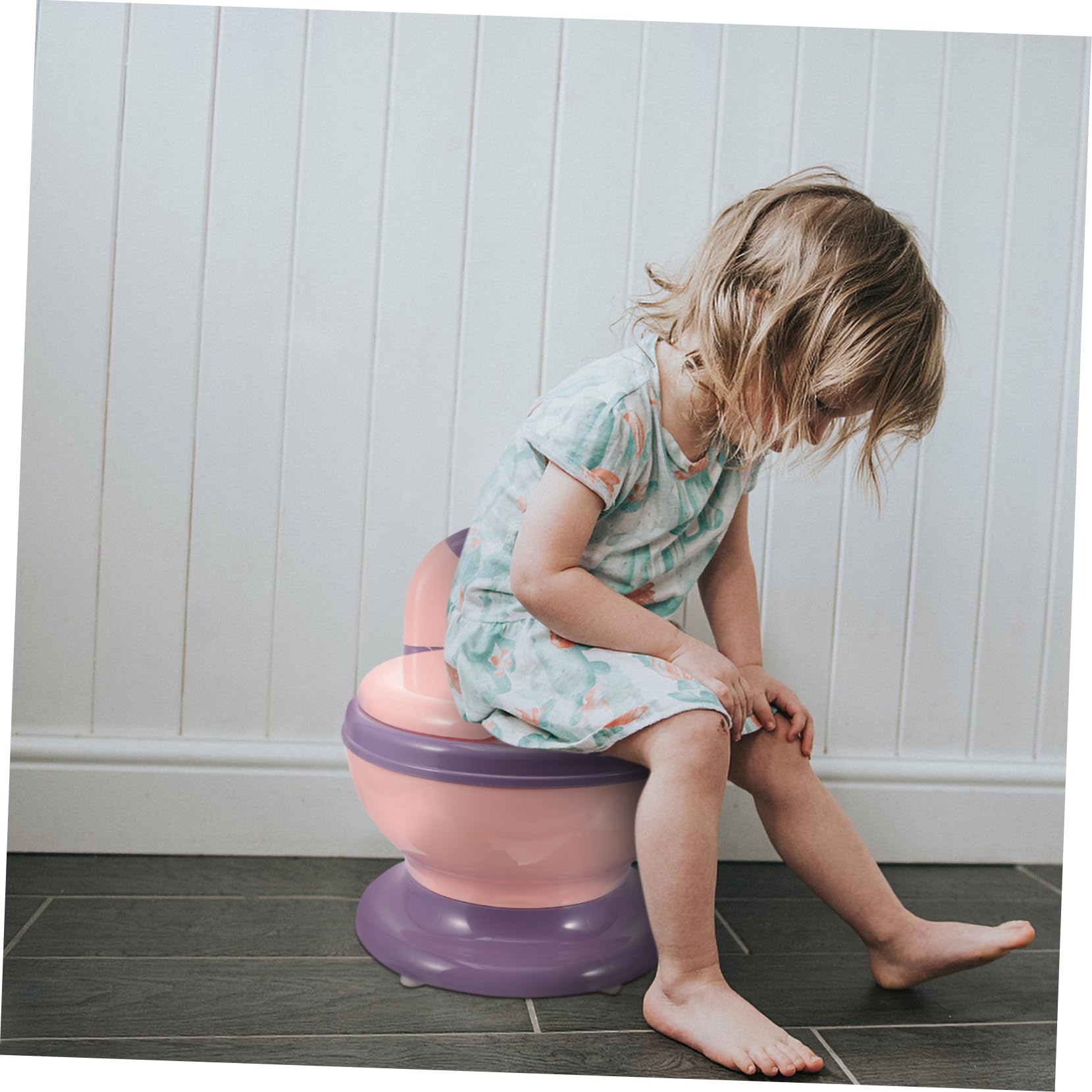 Potty Training Töpfchen Für Mädchen Tragbarer Toilettentrainer Für Mädchen Mit Realistischem Design Einfach Zu Reinigen Für Unterwegs - Leicht Und Praktisch