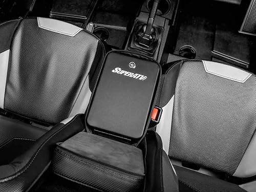 Miniatura 4 de SuperATV Almacenamiento de armas con reposabrazos para Polaris RZR 900/1000 / Turbo | Compartimento de bloqueo | 2 llaves incluidas | Exterior de