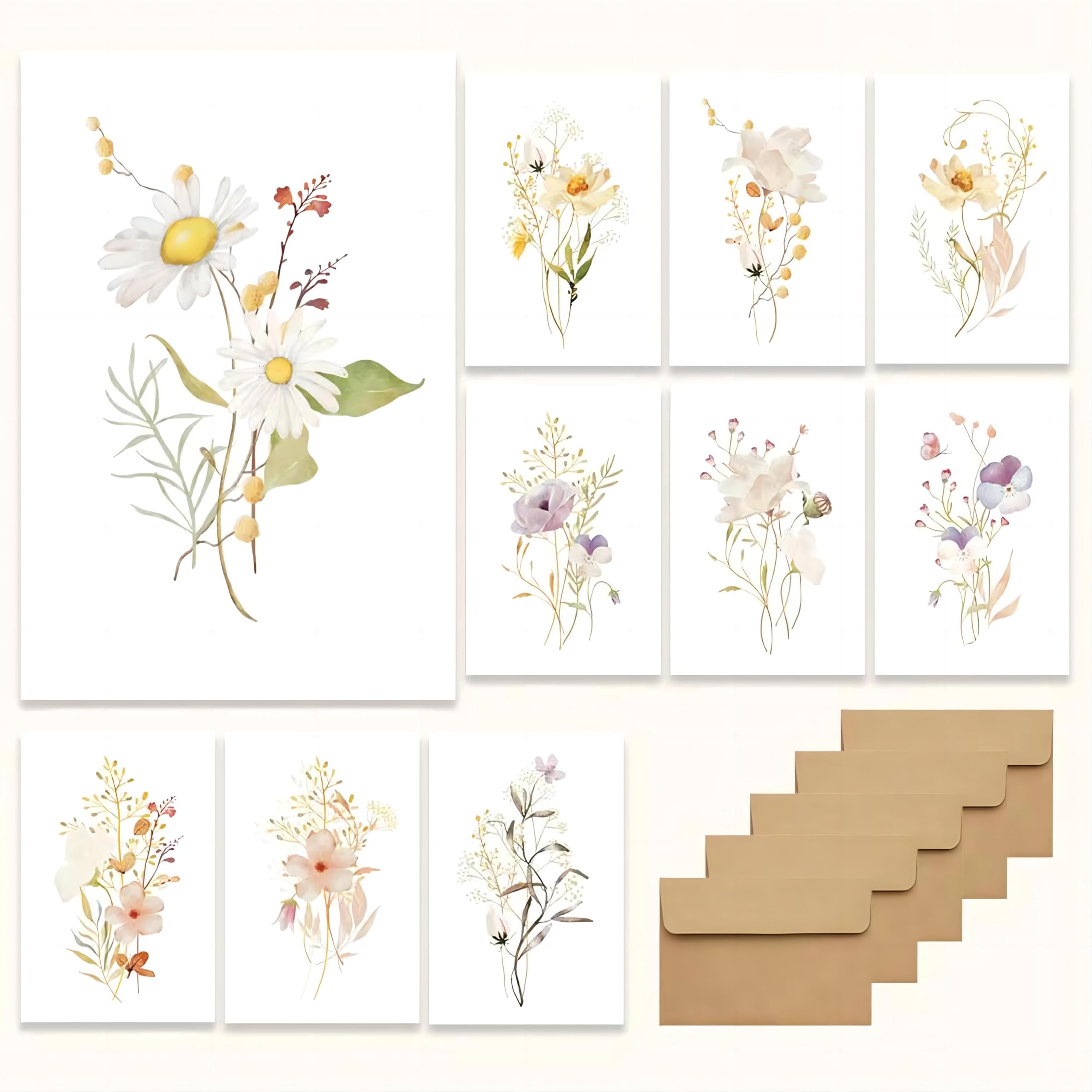 Blank Cards Tenceur 100-Pack Blank Note Cards With Envelopes - View #8
