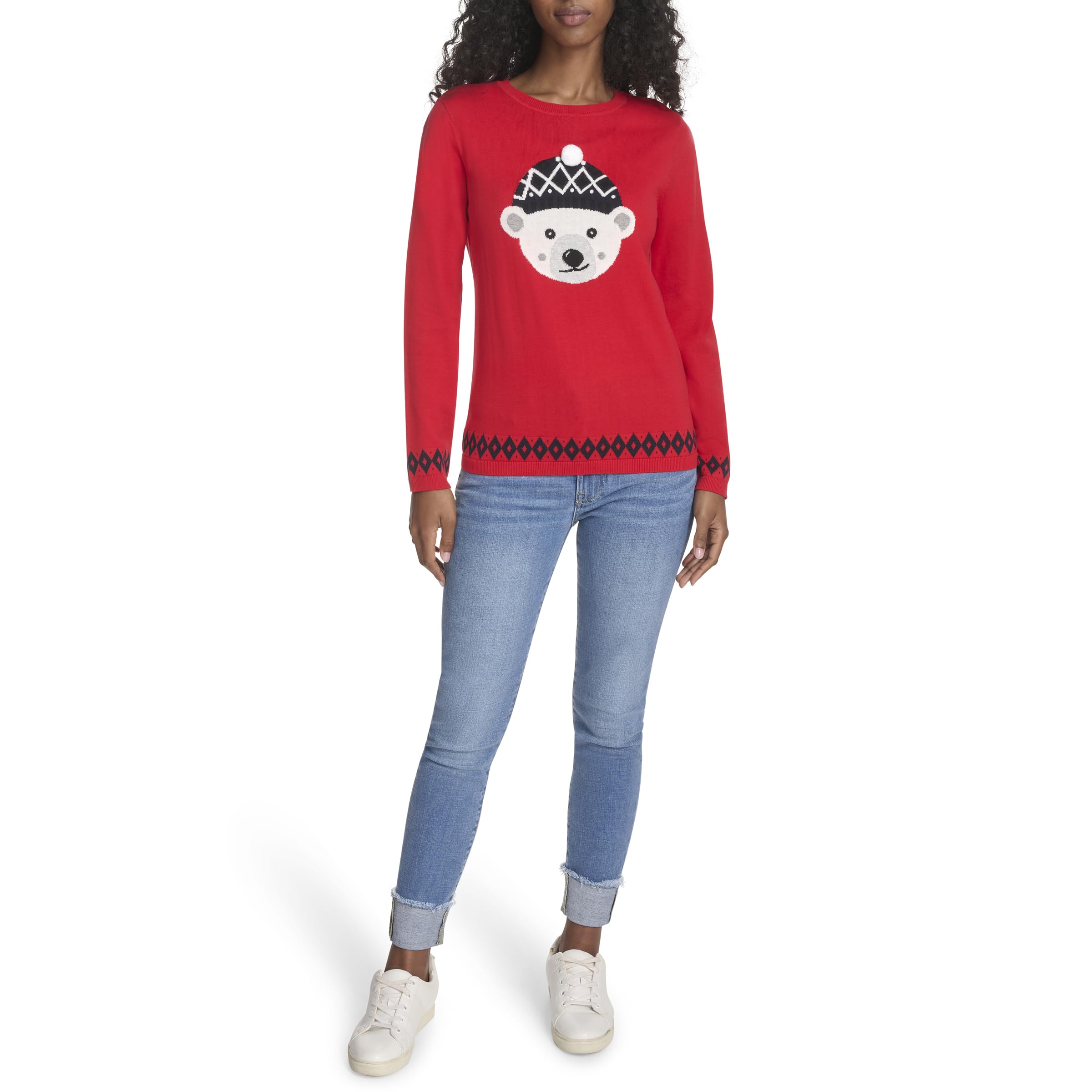 Tommy Hilfiger Women's Scarlet Pullover Crewneck Everyday Sweater, Xs