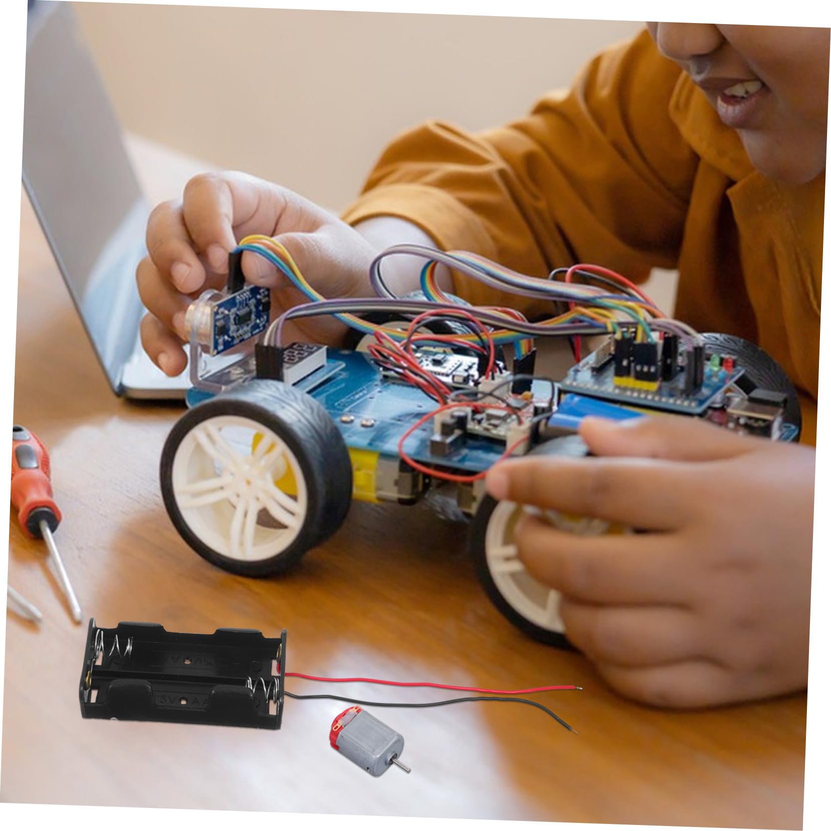 TOYANDONA Kit di Costruzione di Circuiti Elettrici per Ragazzo Ragazza con Motore Dc e Ingranaggi Meccanici in Plastica Set di Esperimenti Scientifici di Fisica per Progetti di Apprendimento