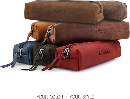 Miniatura 9 de Londo - Estuche para lápices y cosméticos de piel auténtica