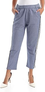 بنطلون كلاسيكي منقوش للنساء من قاضي (عبوة من قطعة واحدة)