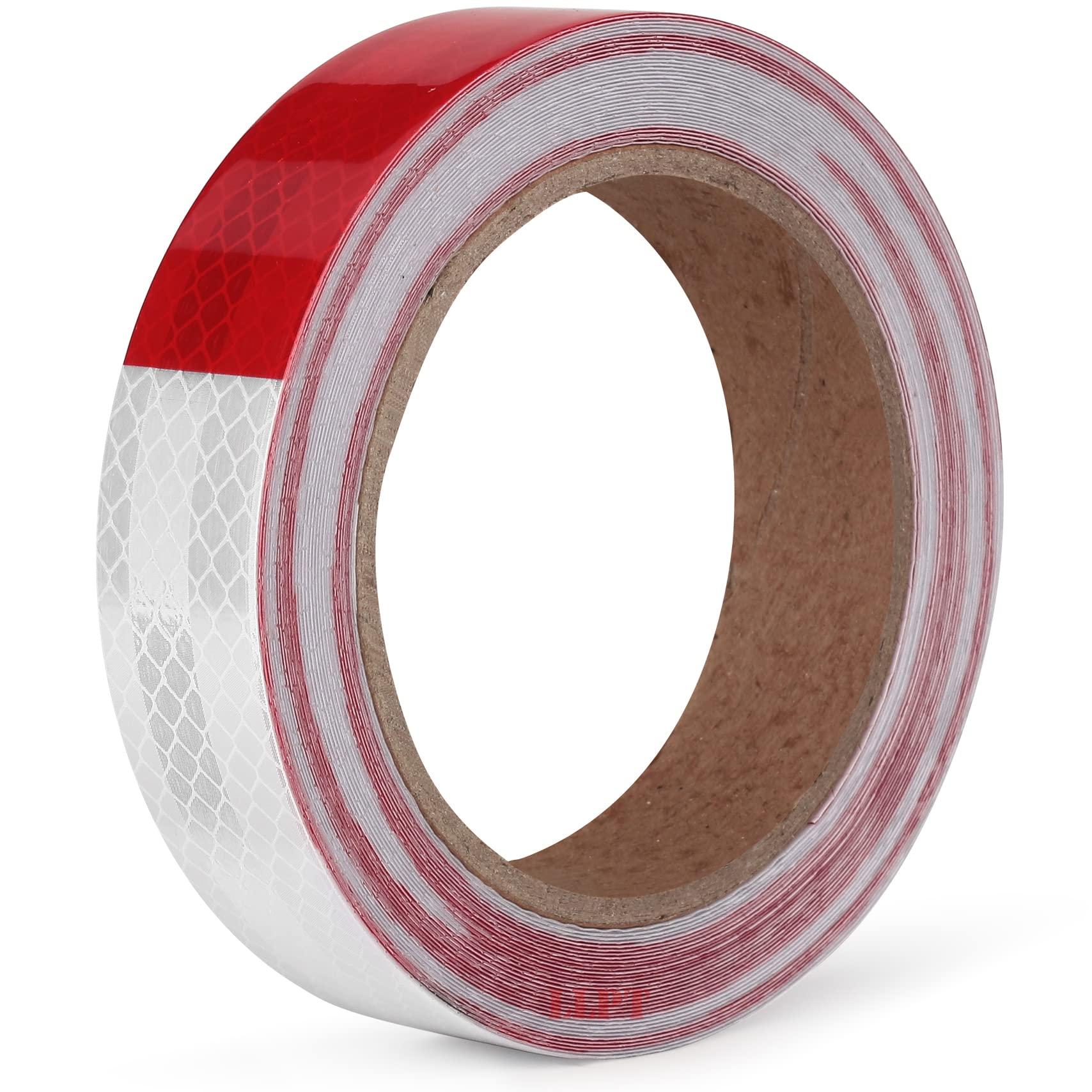 LLPT Reflective Tape 1” x 33 Ft DOT-C2 High Visibility Safety Tape Flexible Waterproof Intense Reflector for Trailer Truck Car RV Boat Camper Color