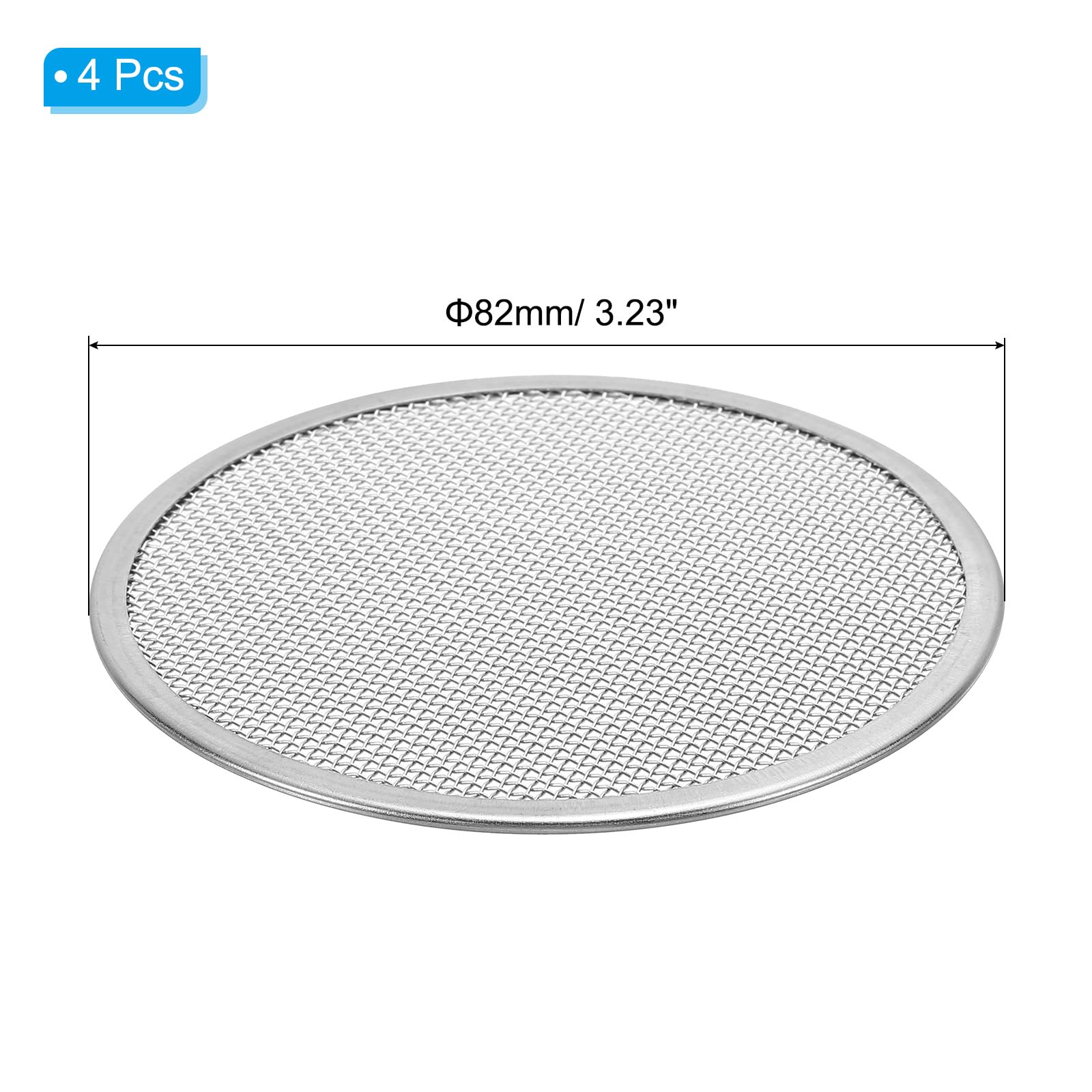 PATIKIL Sprouting Lids, 4 Pcs 82mm Stainless Steel Strainer Lids for Wide Mouth Canning Jars Silver Tone, Siliver - Image 2