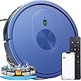 Robot Vacuum and Mop Combo, 3 in 1 Mopping Robotic Vacuum with Schedule, App/Bluetooth/Remote, Max Suction 1600Pa, Self-Charging Robot Vacuum Cleaner, Slim, Ideal for Hard Floor, Pet Hair, Carpet