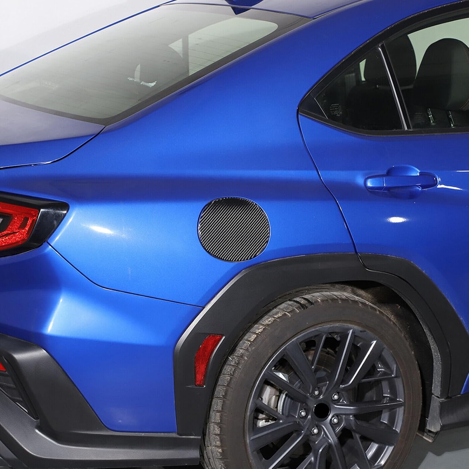 Fuel Tank Cover Cap,Fuel Gas Tank Cap Cover Trim Fit For Subaru WRX STI 2022-2024 Carbon Fiber Black