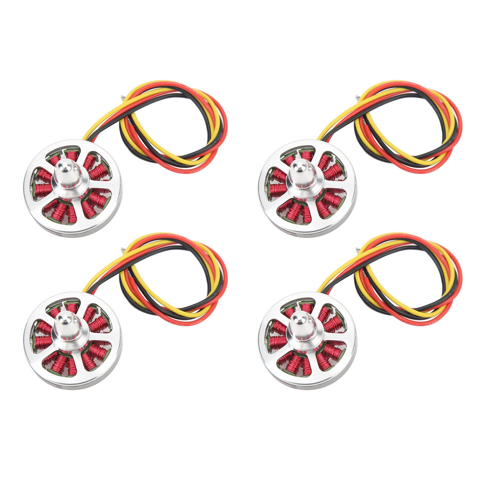 4 szt. Bezszczotkowy silnik tarczowy 5010 750KV Wysokowydajny wieloosiowy multicopter Bezszczotkowy silnik do quadcoptera Drone RC Samolot Stop aluminium Srebrny 50x10mm