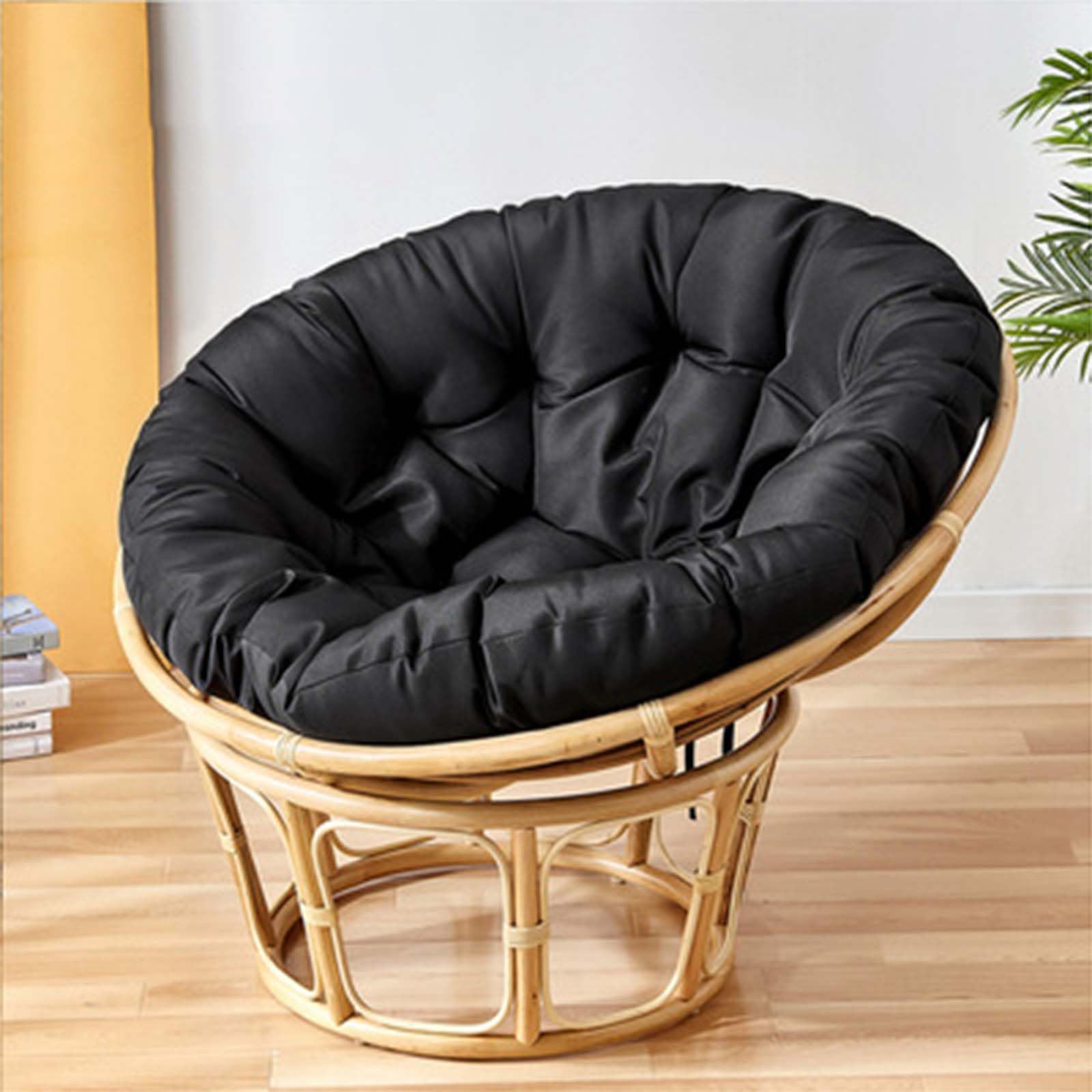 Papasan Chair Indoor Chair With Cushion Indoor Natural Cane Bedroom Chair Outdoor Suitable For Hanging Garden Replacement Cushions Decorative Items To Decorate Old Chairs,J,50x50cm