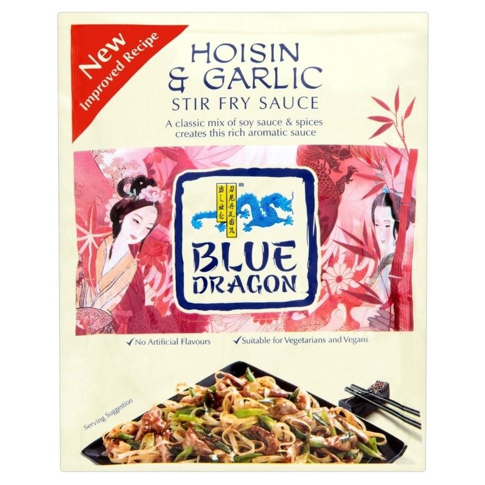 Blue Dragon Stir Fry Sauce Hoi Sin & Garlic (120g) Packung mit 6