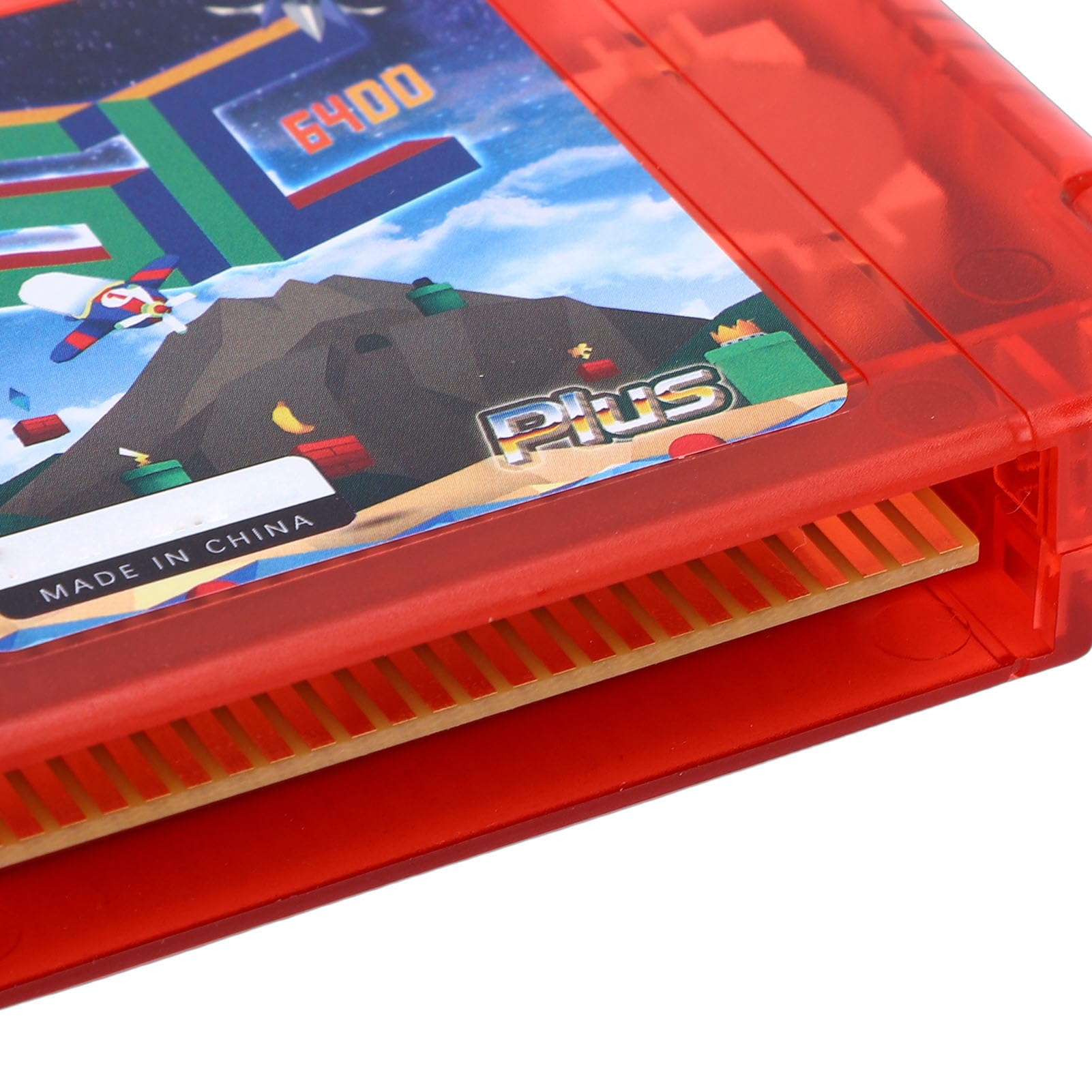 GOWENIC Cartuccia di Gioco Retro HD N64 da 64 MB |Scheda di Lettura Rapida Open Source con Salvataggio Automatico per Console N64 (Rosso Trasparente)