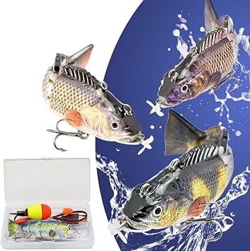 Bionic Swimming Lure - Bionic Fishing Lures That Swim by Itself, Electronic Robotic Swimbait with Propeller, Suitable for All Kinds of Fishing Waters - Freshwater & Saltwater