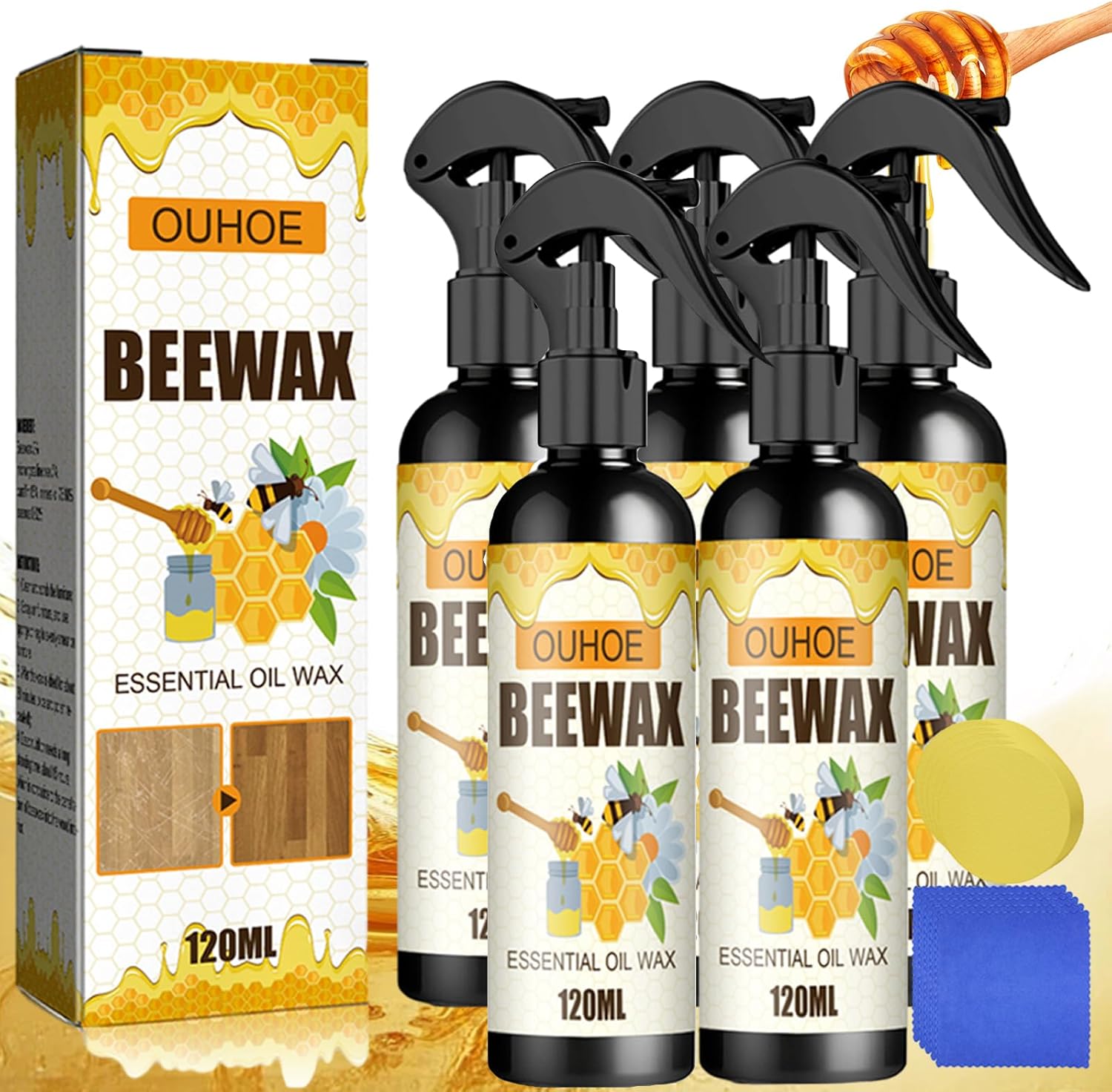 Natural MicroMolecularized Beeswax Spray Beeswax For Wood
