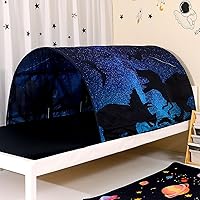 Vista 8 de Tienda de campaña para niños Lucky castle Bed Tent plegable casa de juegos para niños, tiendas de campaña para niñas y niños, toldo para dormir