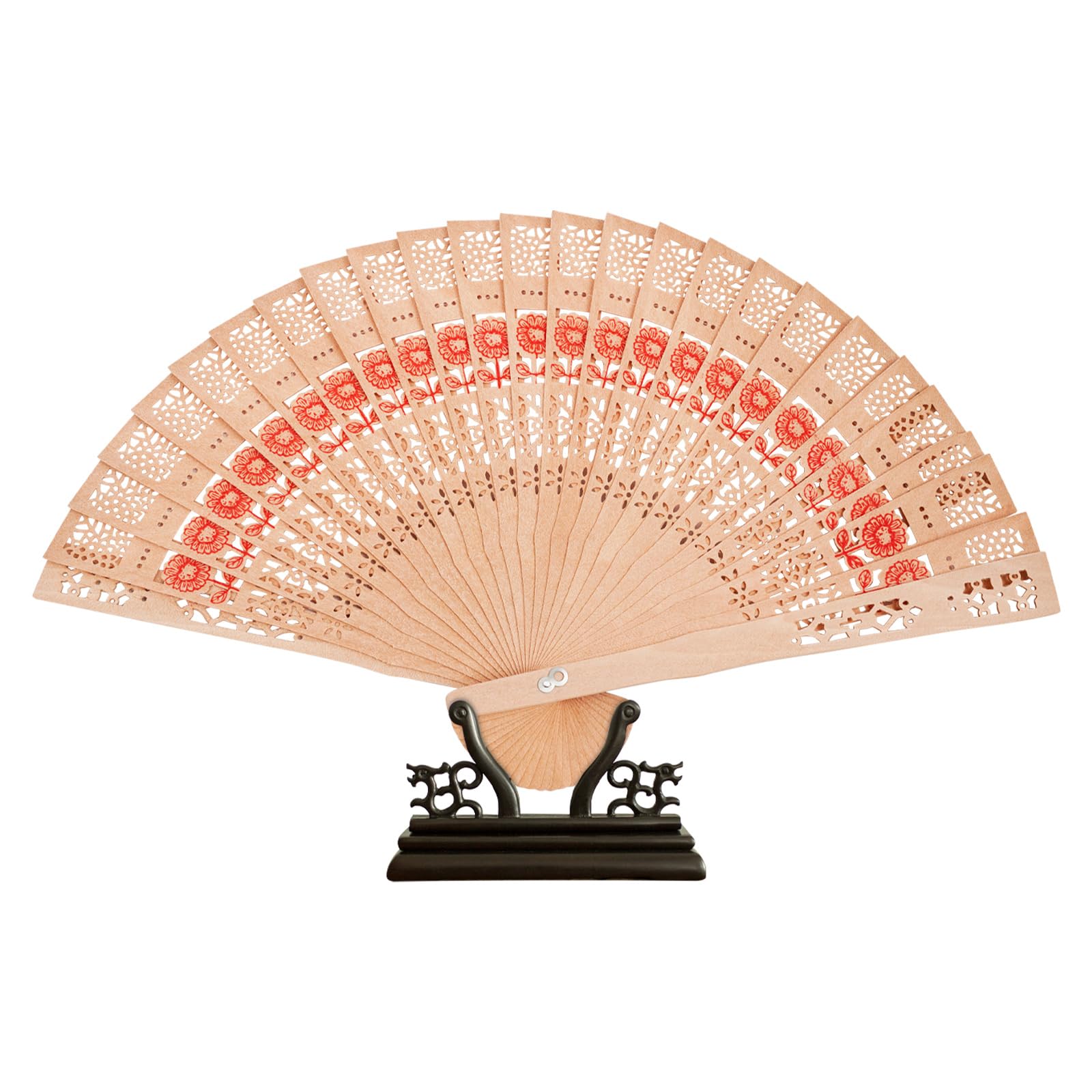 50 sztuk bambusowych wachlarzy drewnianych, wachlarzy weselne, wachlarze składane, drewniane wachlarze w stylu vintage, małe wachlarze do tańca, na imprezę, jako prezent ślubny, dekoracja domu