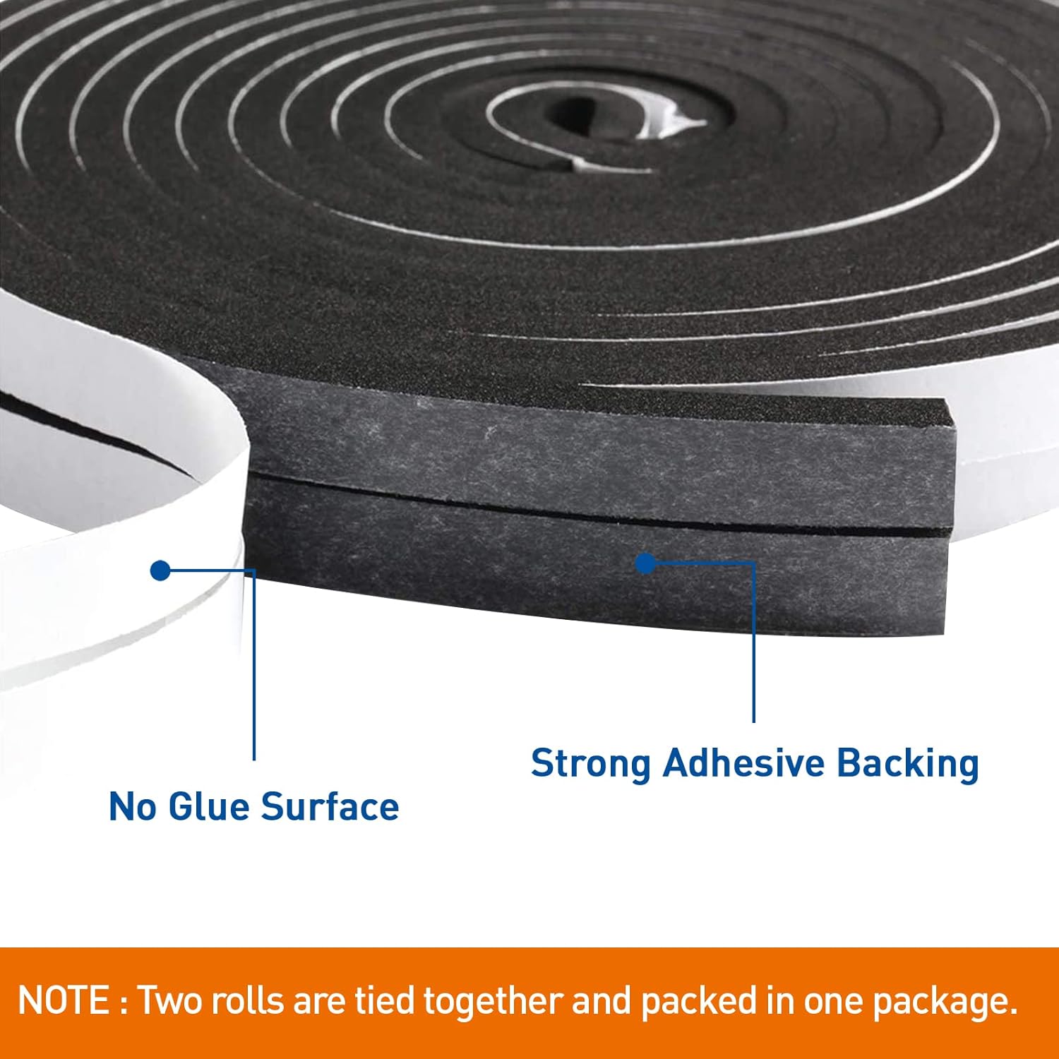 Black Friday - 40% OFF Door Weather Stripping, 1/2 W X 1/4 T Foam Seal Tape for Window Sound Proof Insulation Total 26 Ft, 13ft x 2 Rolls Flash Deals - 80% OFF Door Weather Stripping, 1/2 W X 1/4 T Foam Seal Tape for Window Sound Proof Insulation Total 26 Ft, 13ft x 2 Rolls