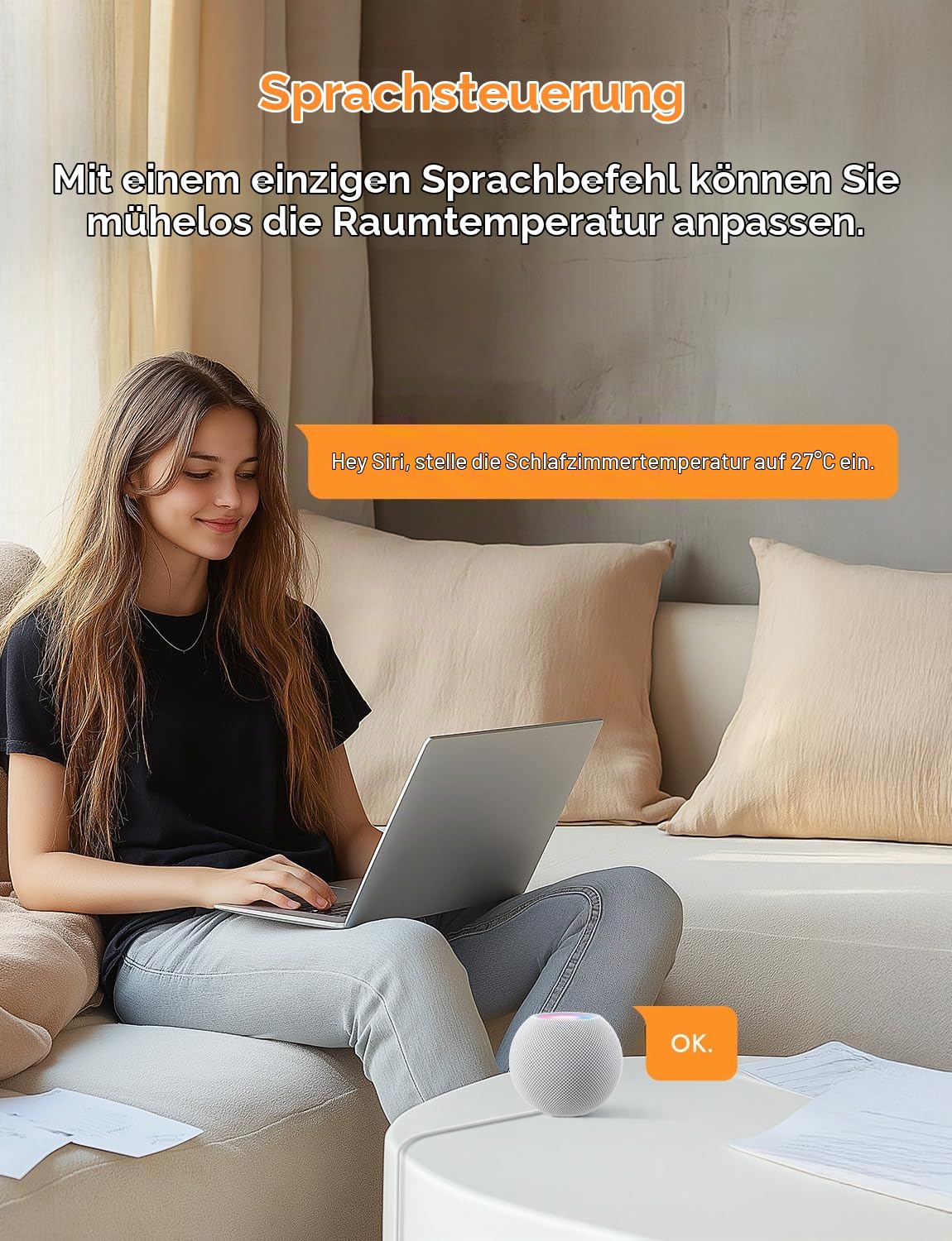 Refoss Smart Thermostat Elektrische Fußbodenheizung, WLAN Raumthermostat mit HomeKit, Alexa und Google, Digitaler Thermostat Heizung für Badezimmer und Wohnzimmer, Präzise Temperaturregelung