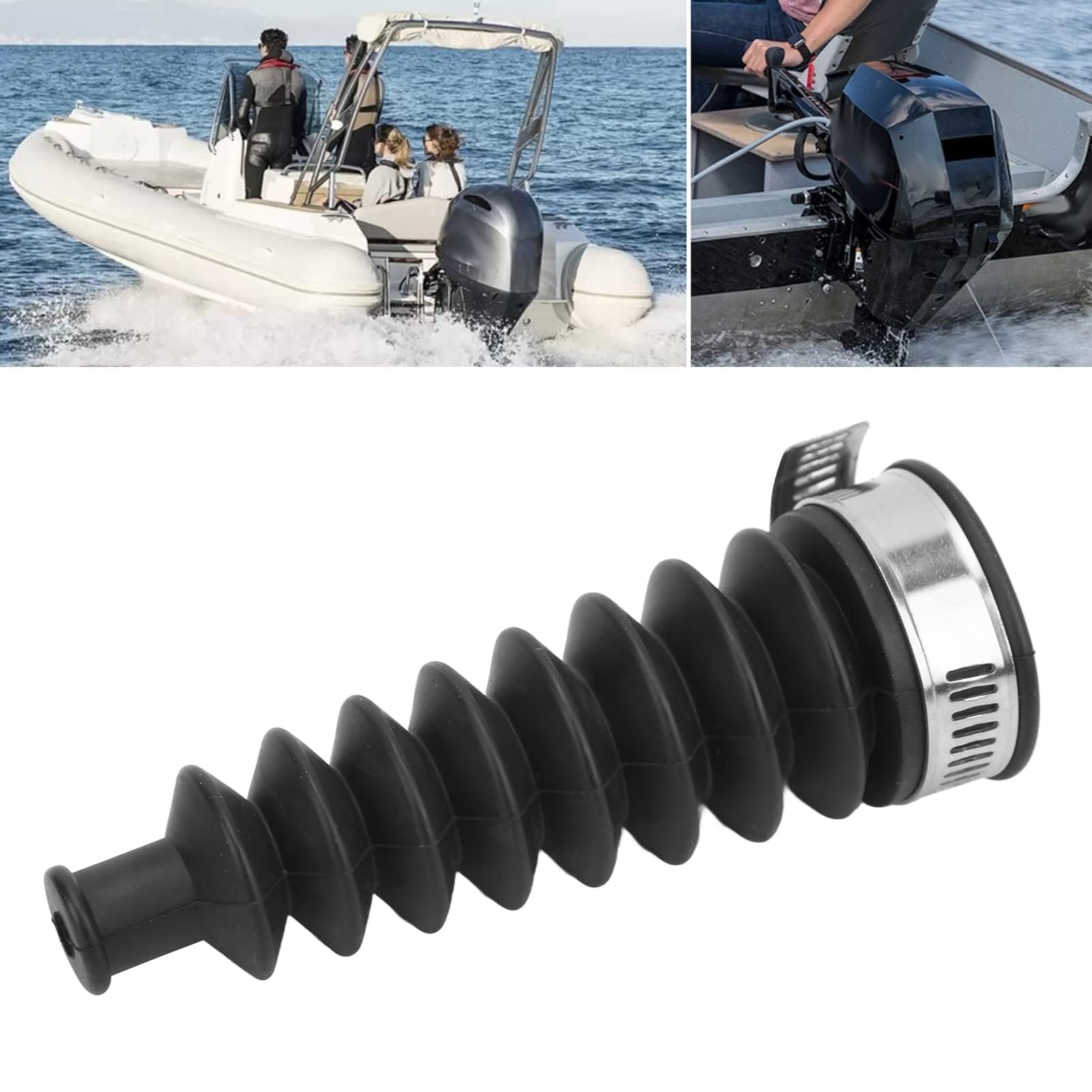 Soufflet de Câble de Changement de Vitesse, Soufflet de Câble de Changement de Moteur Hors-bord en Caoutchouc 74639a2 de Remplacement pour Mercruiser Stern Drives R MR