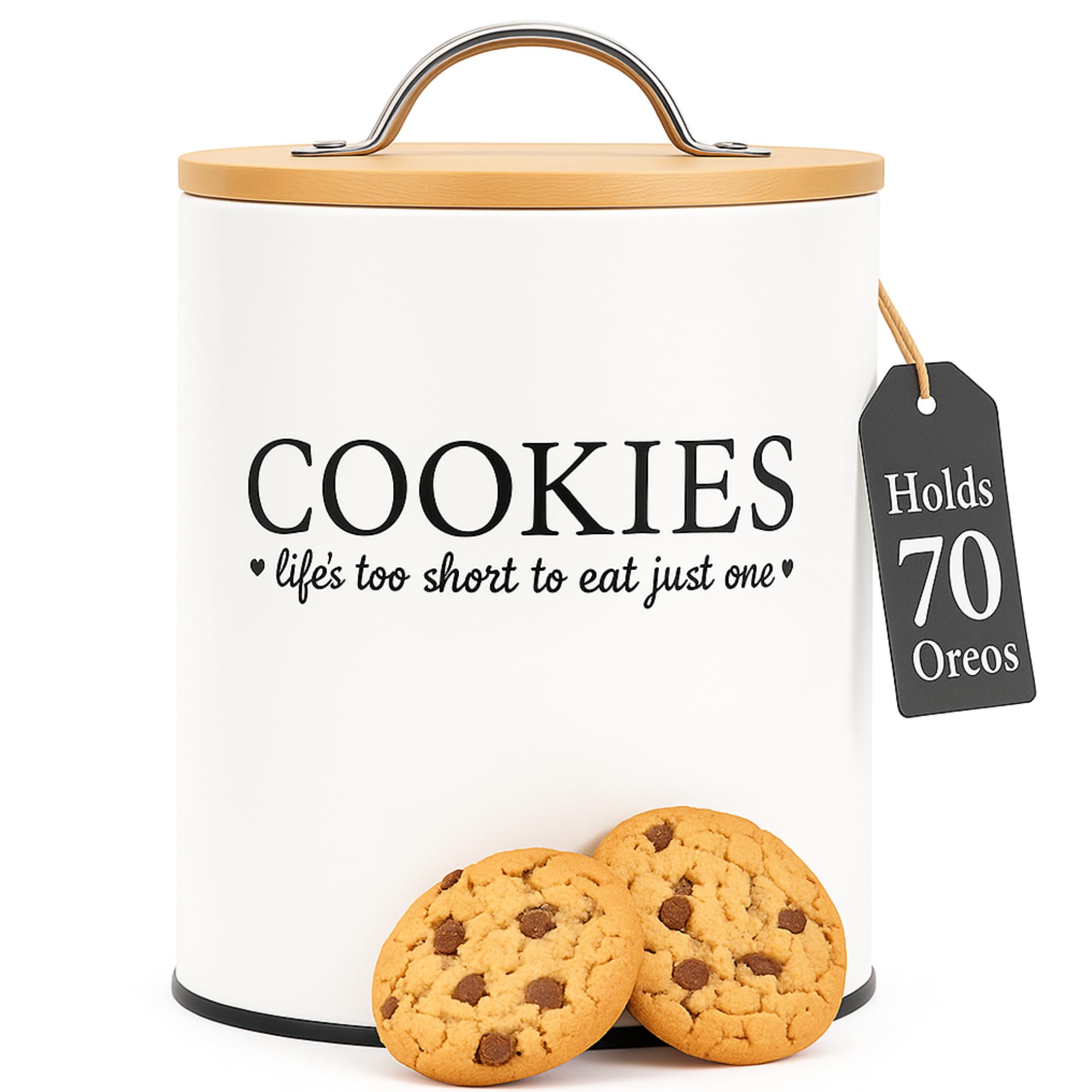 cookie  ルタンセット Amazon.com: D'Lifeful Cookie Jar with Airtight Bamboo Lid – 0.6
