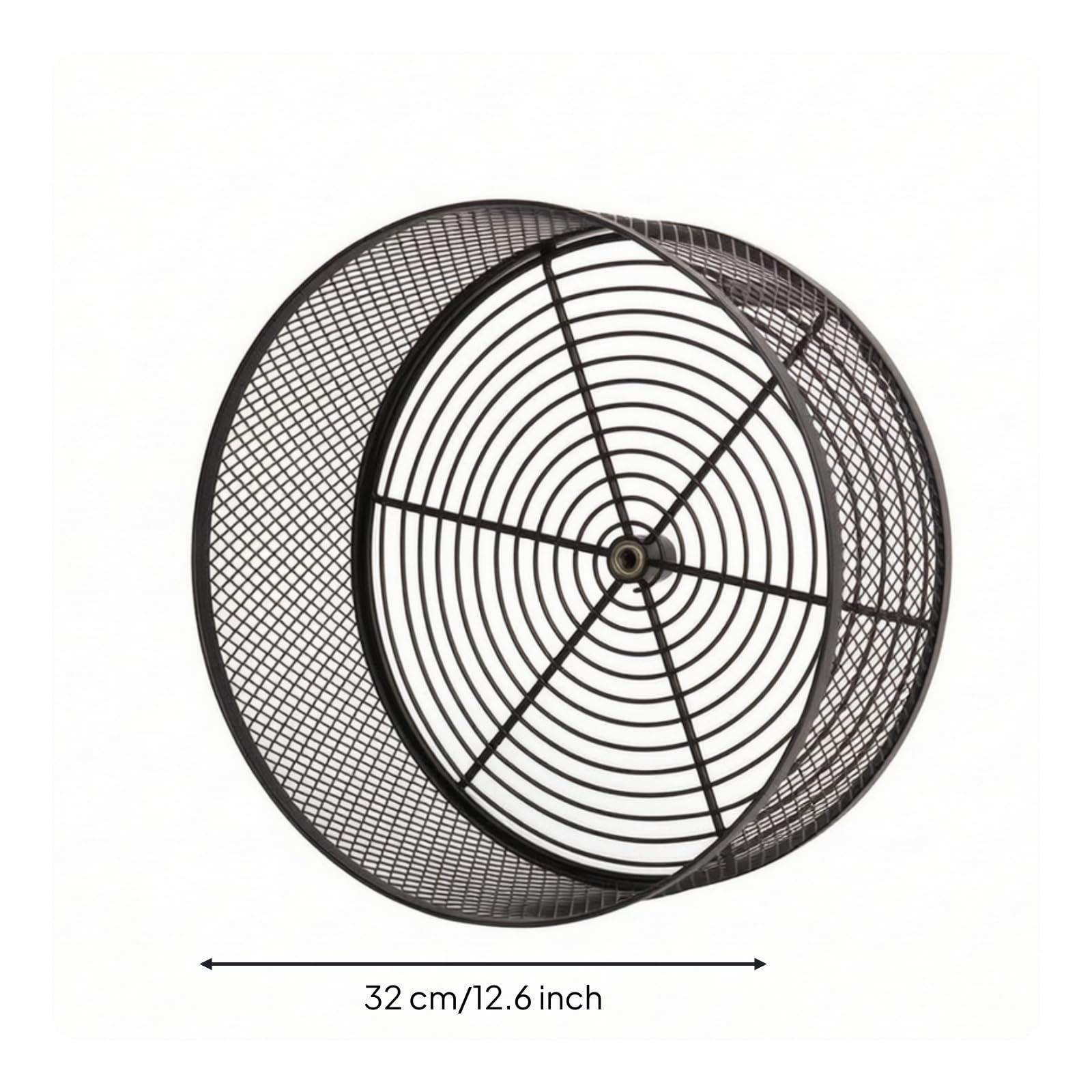 Roue pour Hamster Mural, Noir, 32 Cm